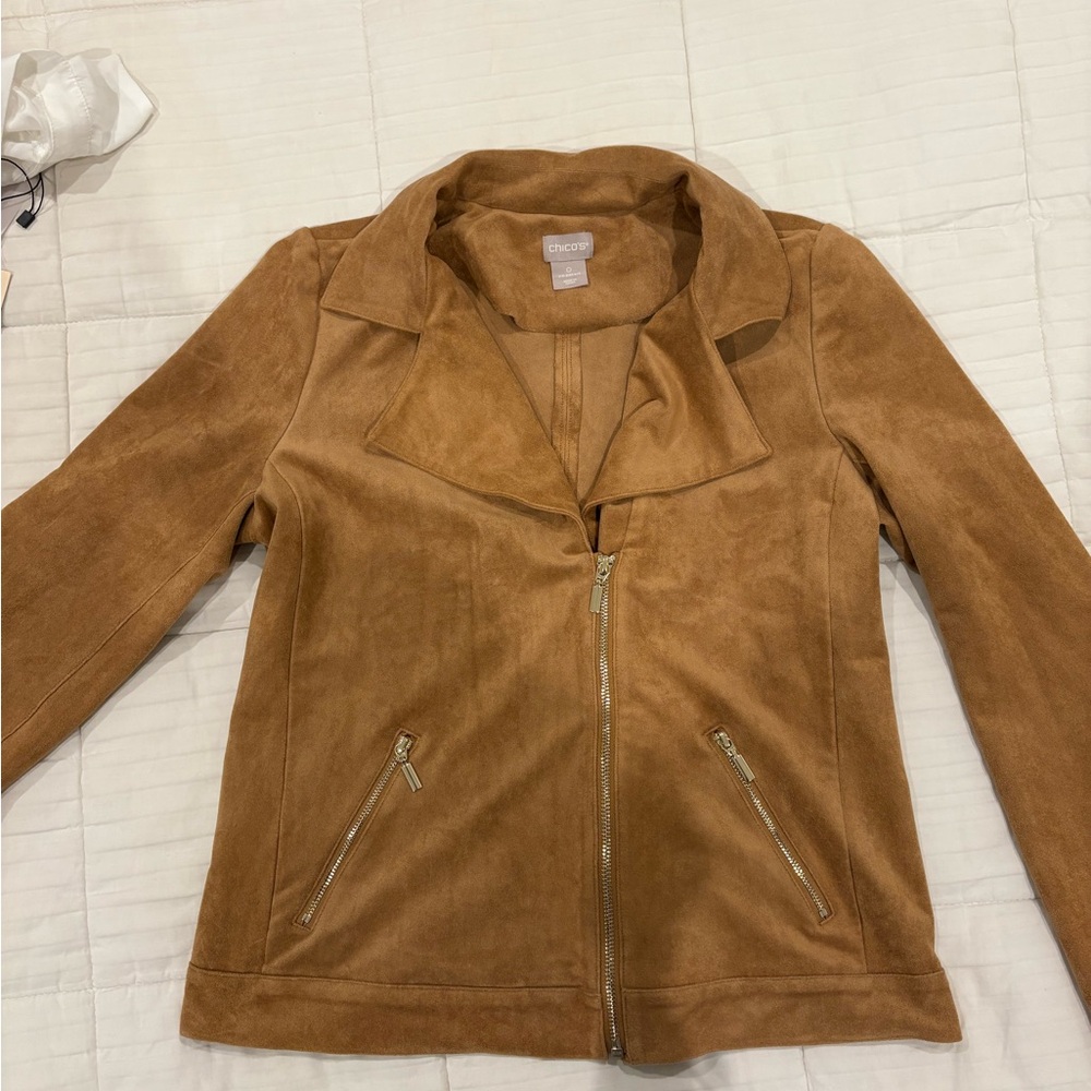Chico's Tan Suede Jacket